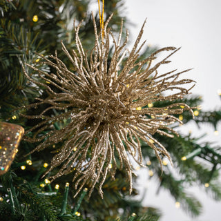 Metallic Gold Starburst Ornament - Joy By