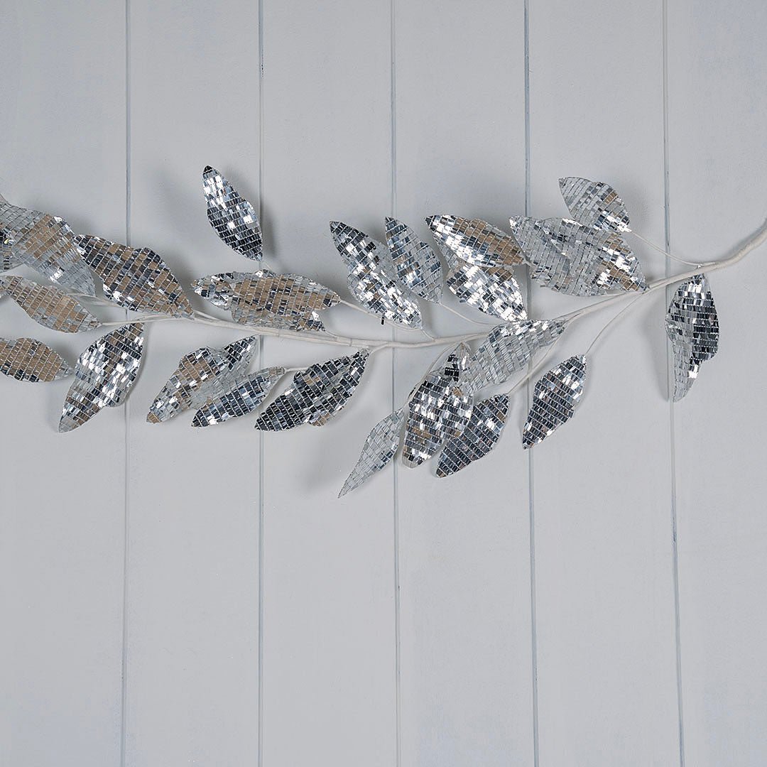 Metallic Silver Foliage Garland - Joy By