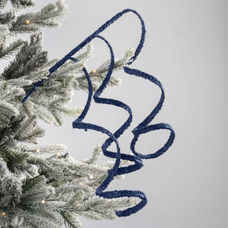 Midnight Blue Glitter Twirl Pick - Joy By