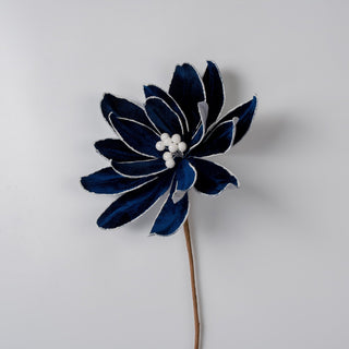 Midnight Blue Velvet Blooming Magnolia Picks - Joy By