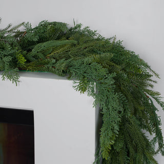 Mixed Cypress Leaves Garland - Joy By