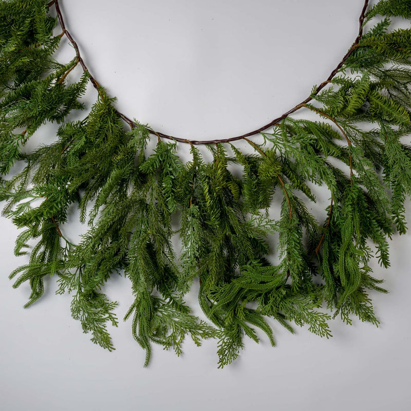 Mixed Cypress Leaves Garland