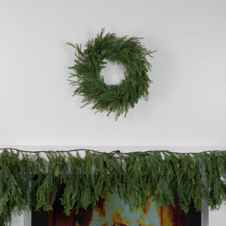 Mixed Leaves Wreath - Joy By
