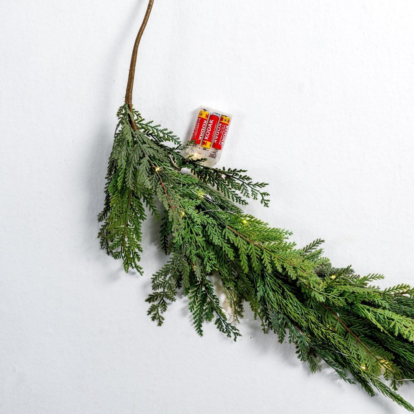 Natural Foliage Festive Garland - 5 ft - Joy By