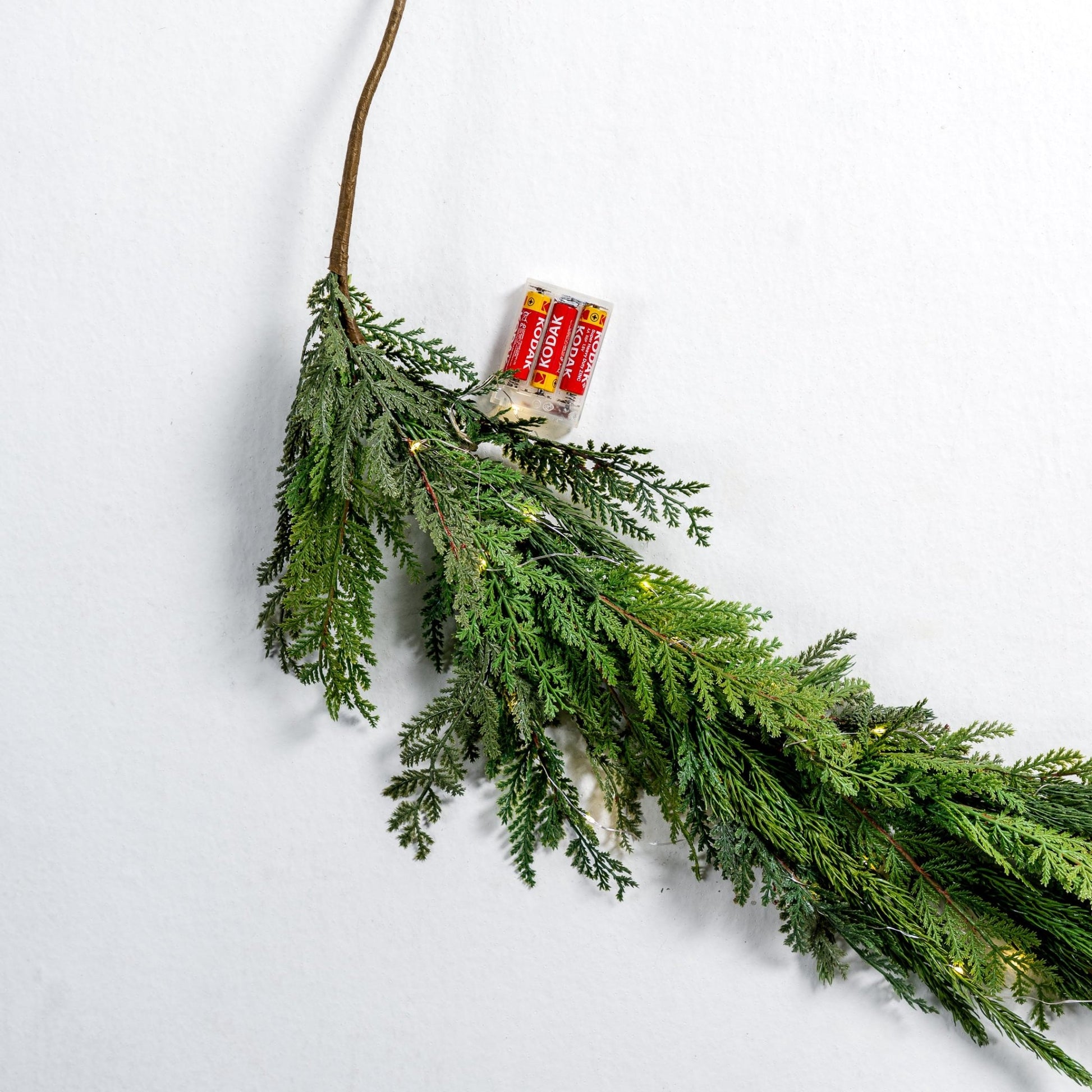 Natural Foliage Festive Garland - 5 ft - Joy By