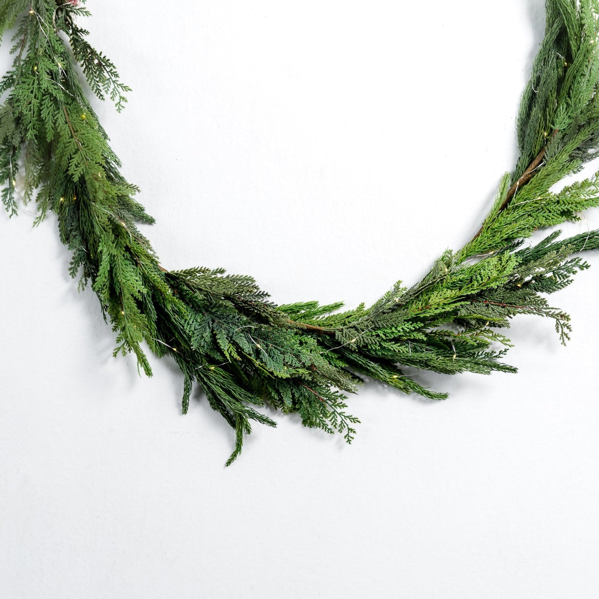 Natural Foliage Festive Garland - 5 ft - Joy By