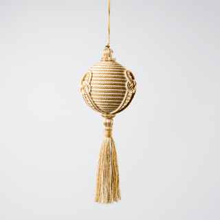 Natural Jute Ornament with Tassel - Joy By