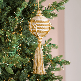 Natural Jute Ornament with Tassel - Joy By