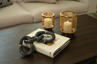Opulance Tealight Candle Holder in Gold - Large - Joy By