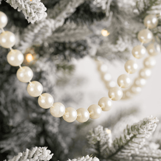 Pearl Beige Bead Garland 15 ft - Joy By