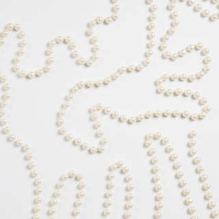 Pearl Beige Bead Garland 15 ft - Joy By