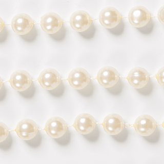 Pearl Beige Bead Garland 15 ft - Joy By