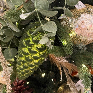 Pinecone Light Green Hanging Ornament - Joy By