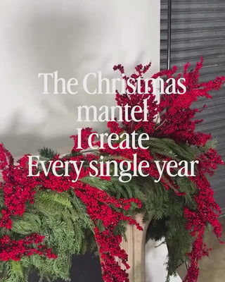 The Complete Berry Mantel, styled by Stephanie