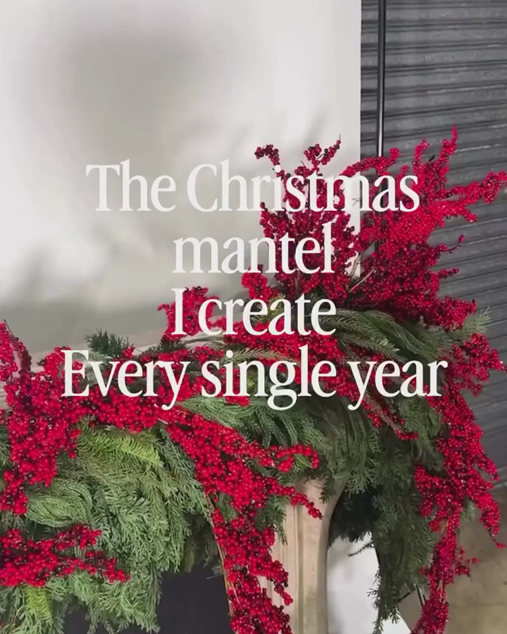 The Complete Berry Mantel, styled by Stephanie