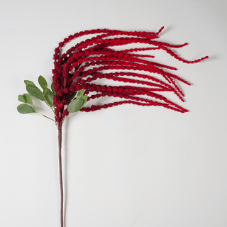 Red Real Touch Amaranthus Pick 41" - Joy By