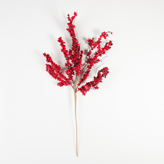 Red Real Touch Mini Berry Stem Pick 28" - Joy By