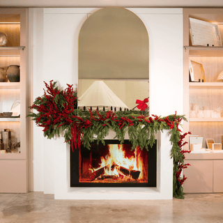 Red Real Touch Thin Berry Garland - Joy By