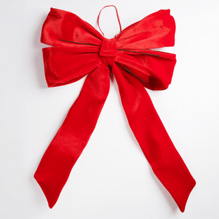 Red Velvet Festive Bow Topper - Joy By
