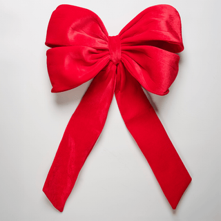 Red Velvet Festive Bow Topper - Joy By