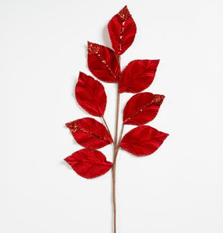 Red Velvet Leaf Pick - Joy By