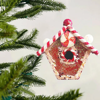 Red & White Classic Gingerbread House Ornament - Joy By