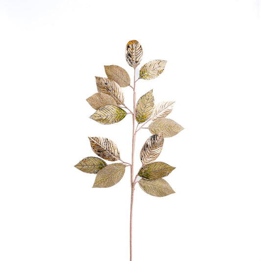 Sage & Platinum Festive Ivy Leaves Pick - Joy By