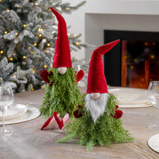 Santa's Elf Hat Table Top with Foliage - Joy By