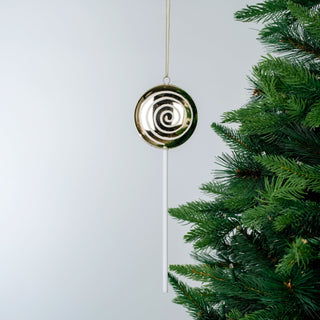 Shiny Champagne 10" Lollipop Ornament - Joy By