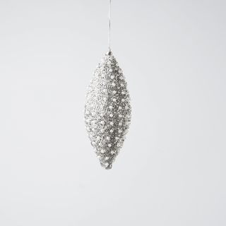 Silver Adorned Finial Ornament - Joy By