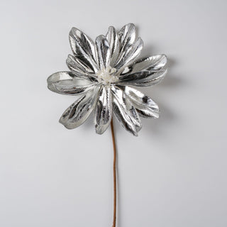 Silver Blooming Magnolia Pick with Pearl buds - Joy By