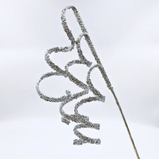 Silver Glitter Twirl Pick - Joy By