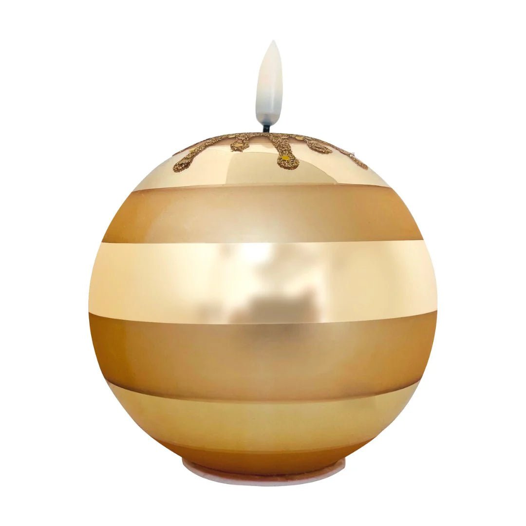 Silver & Gold LED Candle Ball - Joy By