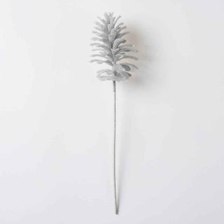 Silver Pinecone Pick with Glitter - Joy By