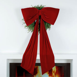 Single Loop Oversized Bow Topper with Elongated Tails (5ft) - Joy By