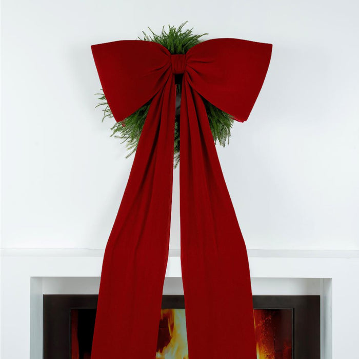 Single Loop Oversized Bow Topper with Elongated Tails (7.8ft)