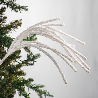 Snow Covered White Glitter Pick - Joy By