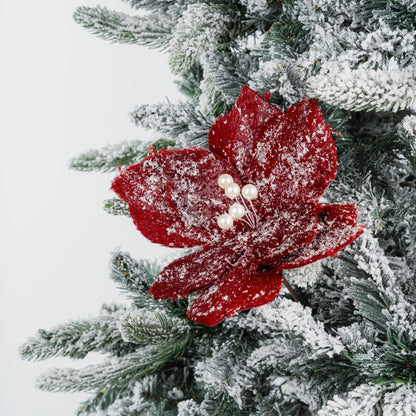 Snow Red Flower Pick - Joy By