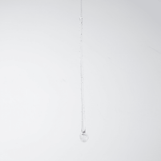 Solid Clear Glass Drop Ornament - Joy By