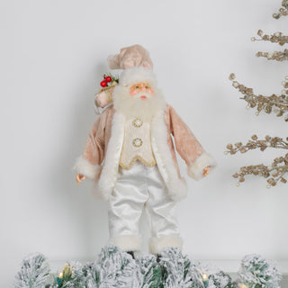 Standing Champagne Santa - Joy By