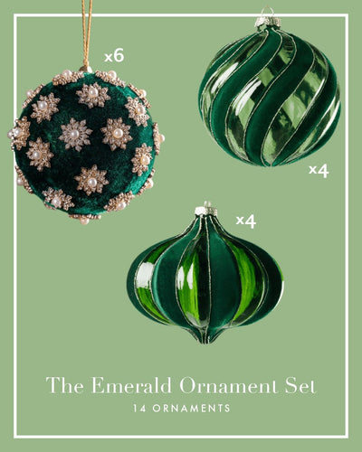 The Emerald Ornament Set