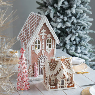 Traditional Gingerbread House with LED Lights - 20" - Joy By