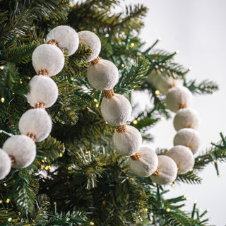Velvet And Crystal Lace Ball Garland - Joy By