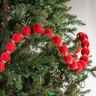 Velvet And Crystal Lace Ball Garland - Joy By