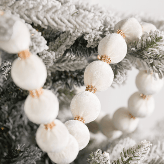 Velvet And Crystal Lace Ball Garland - Joy By