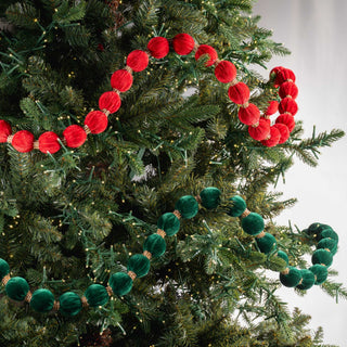 Velvet And Crystal Lace Ball Garland - Joy By
