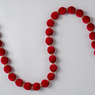 Velvet And Crystal Lace Ball Garland - Joy By