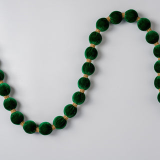 Velvet And Crystal Lace Ball Garland - Joy By