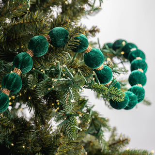 Velvet And Crystal Lace Ball Garland - Joy By