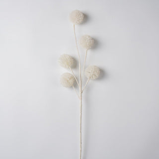 White Dandelion Pom - Pom Pick - Joy By